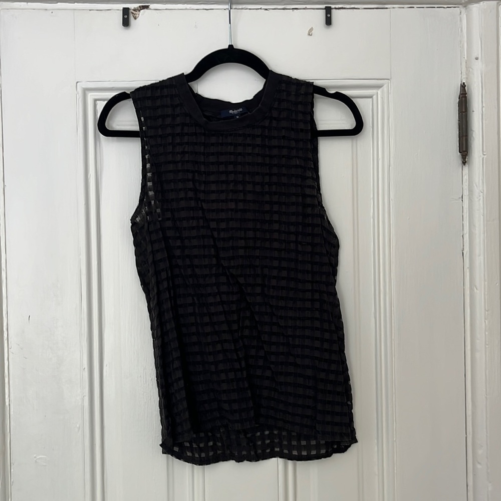Madewell Sheer Waffle Top